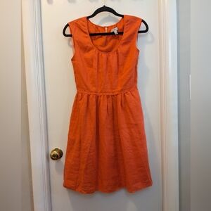 J. Crew Vibrant Orange Mini Dress